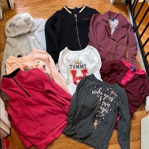 Girls size 6 Bundle tops and Jackets
